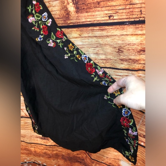 Cotton Linen Floral Dress - Picture 7 of 14